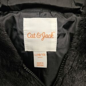 Cat & Jack Black Faux Fur Jacket